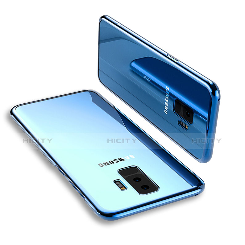 Funda Silicona Ultrafina Transparente T12 para Samsung Galaxy S9 Plus Azul