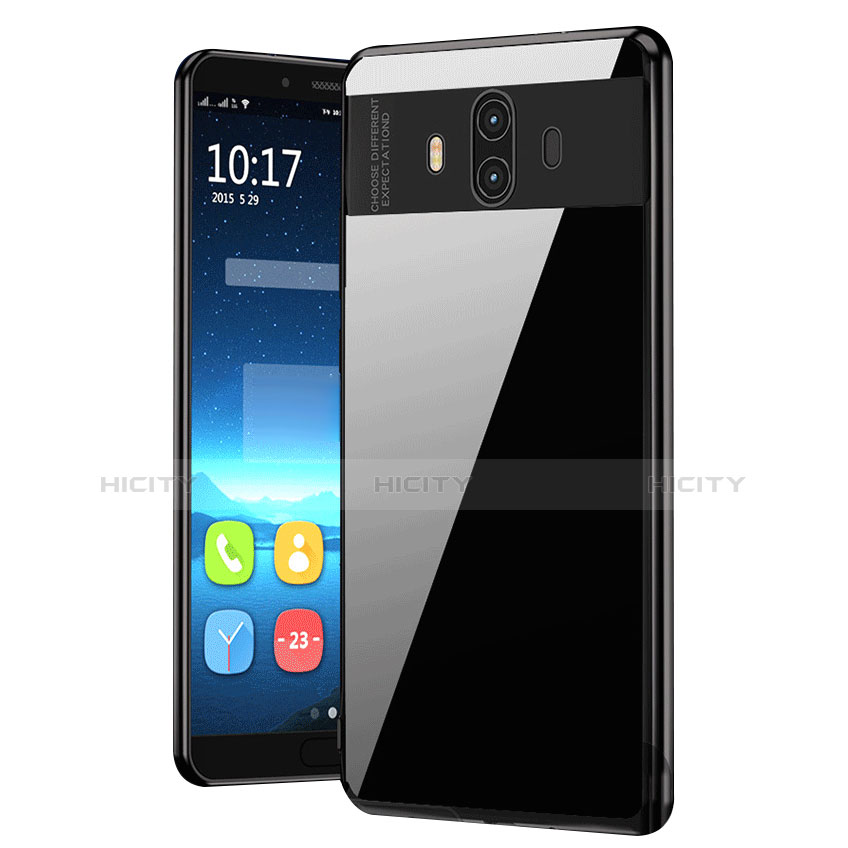 Funda Silicona Ultrafina Transparente T14 para Huawei Mate 10 Negro