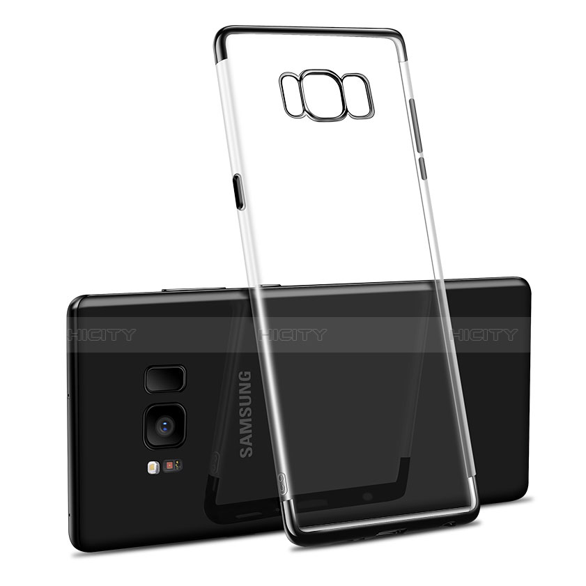 Funda Silicona Ultrafina Transparente T14 para Samsung Galaxy S8 Negro