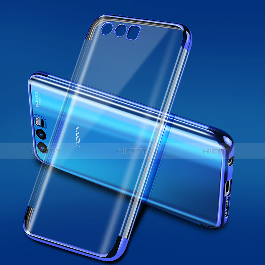 Funda Silicona Ultrafina Transparente T15 para Huawei Honor 9 Azul