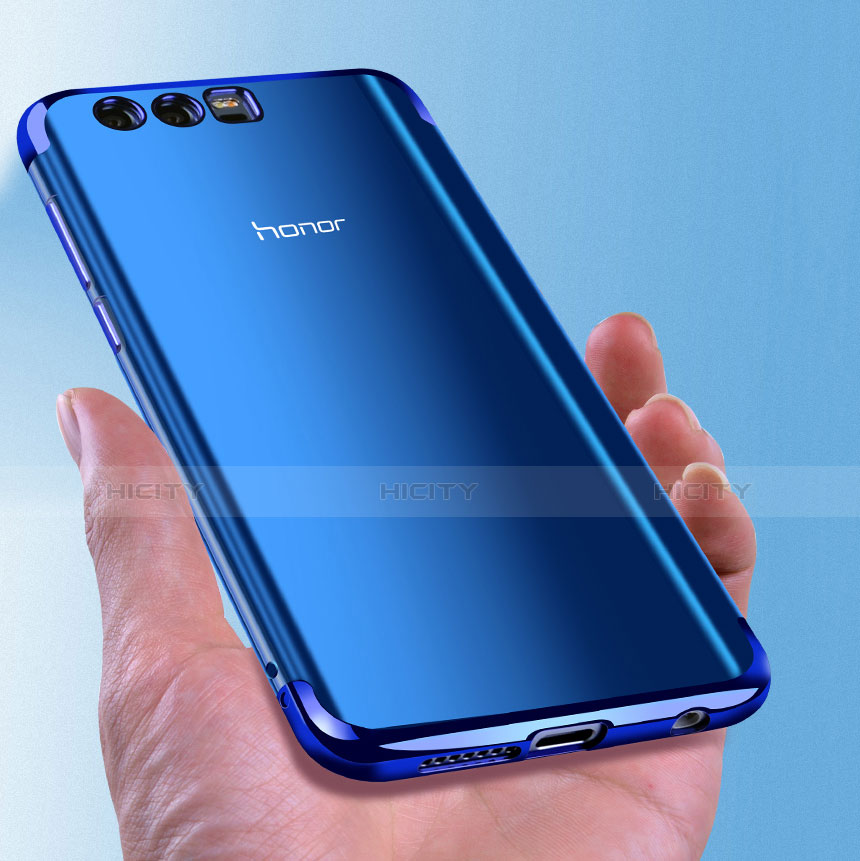 Funda Silicona Ultrafina Transparente T15 para Huawei Honor 9 Azul