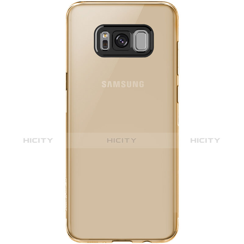 Funda Silicona Ultrafina Transparente T15 para Samsung Galaxy S8 Oro