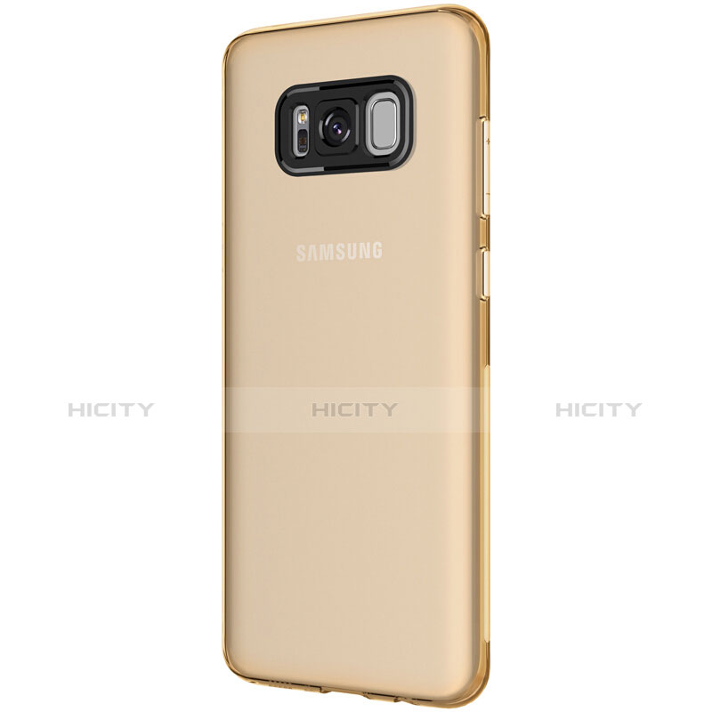 Funda Silicona Ultrafina Transparente T15 para Samsung Galaxy S8 Oro