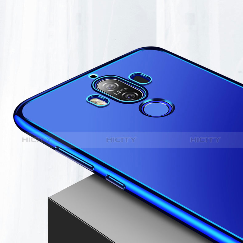 Funda Silicona Ultrafina Transparente T17 para Huawei Mate 9 Azul