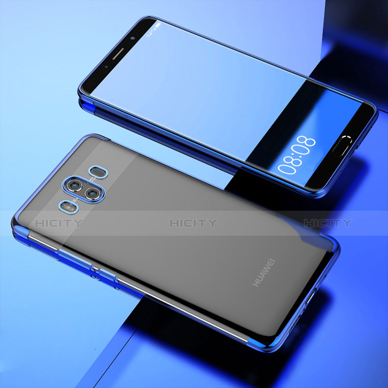 Funda Silicona Ultrafina Transparente T18 para Huawei Mate 10 Azul