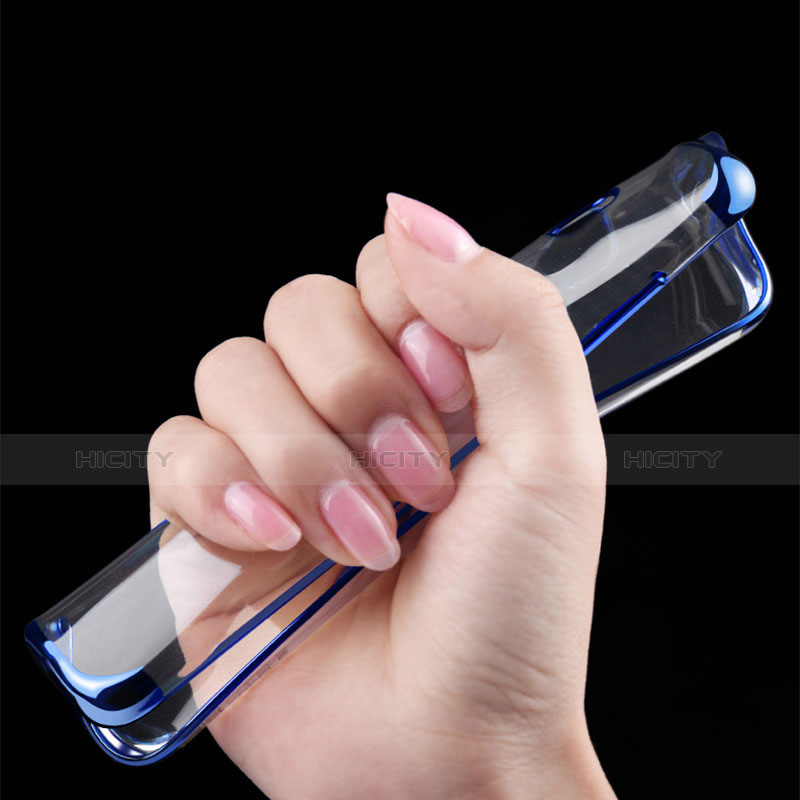 Funda Silicona Ultrafina Transparente T18 para Samsung Galaxy S9 Plus Azul