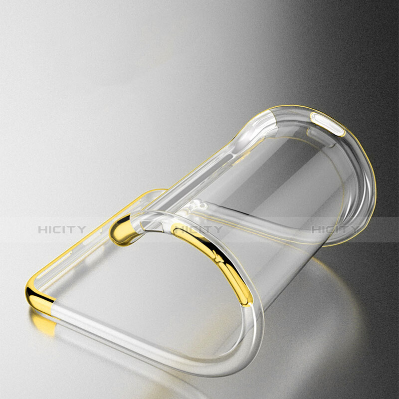 Funda Silicona Ultrafina Transparente T19 para Apple iPhone 7 Oro