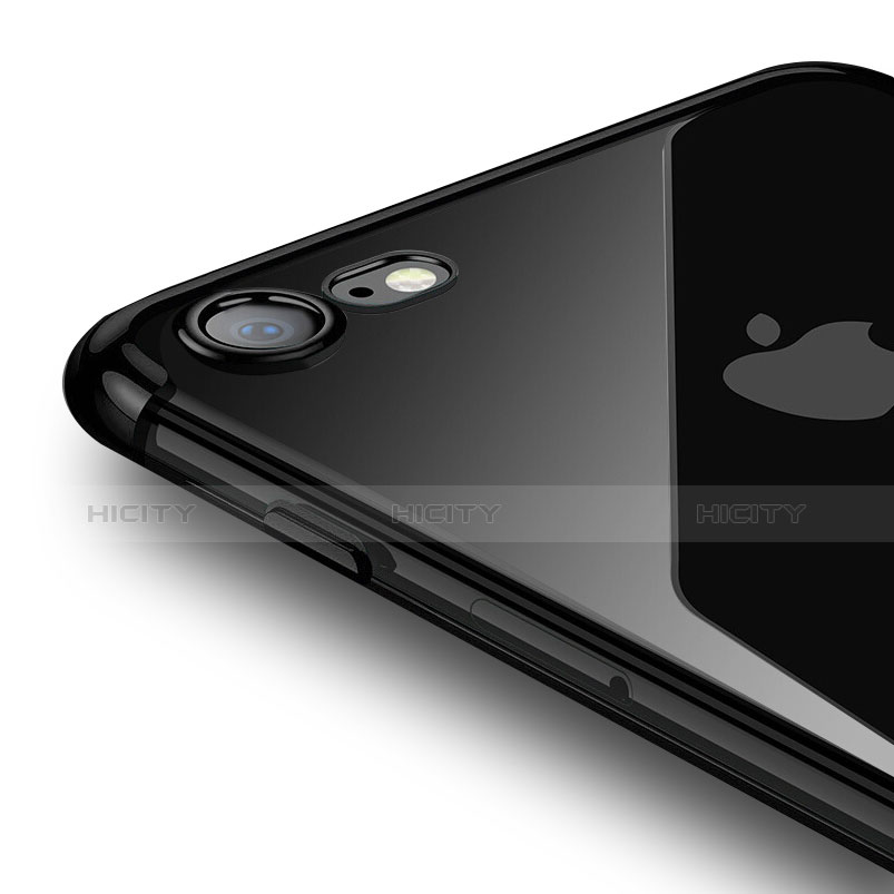 Funda Silicona Ultrafina Transparente T19 para Apple iPhone 8 Negro