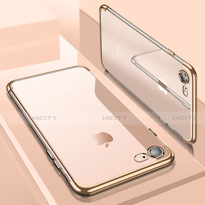 Funda Silicona Ultrafina Transparente T19 para Apple iPhone SE (2020) Oro