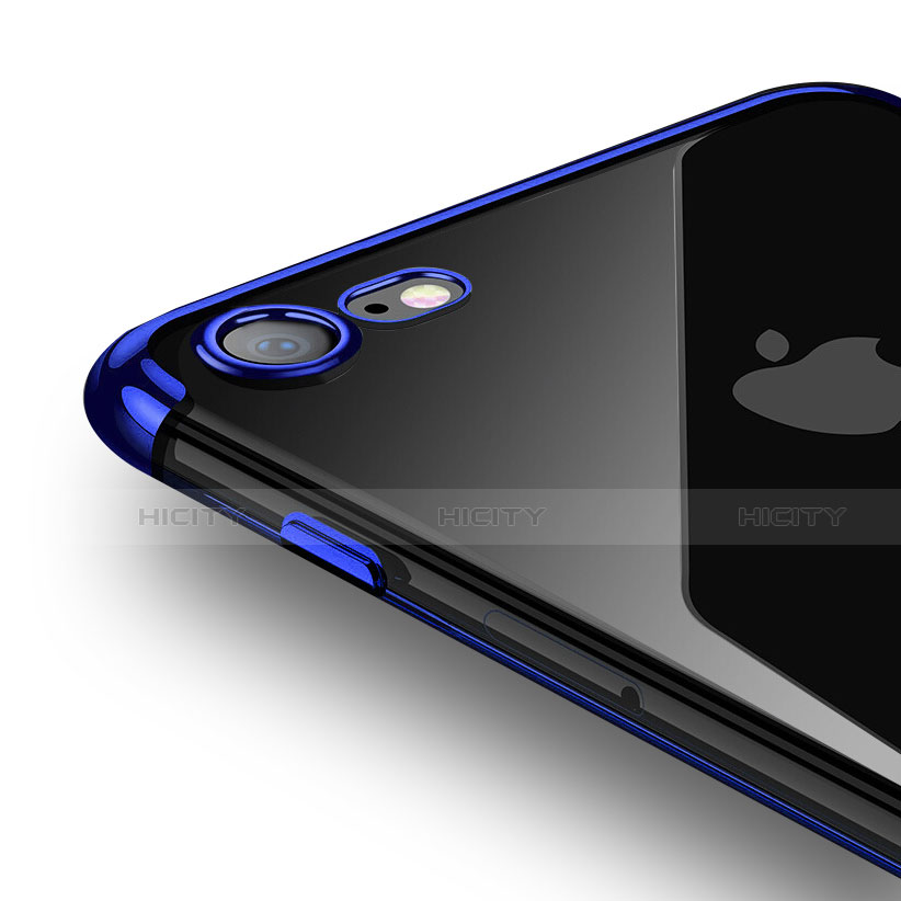 Funda Silicona Ultrafina Transparente T19 para Apple iPhone SE3 ((2022)) Azul