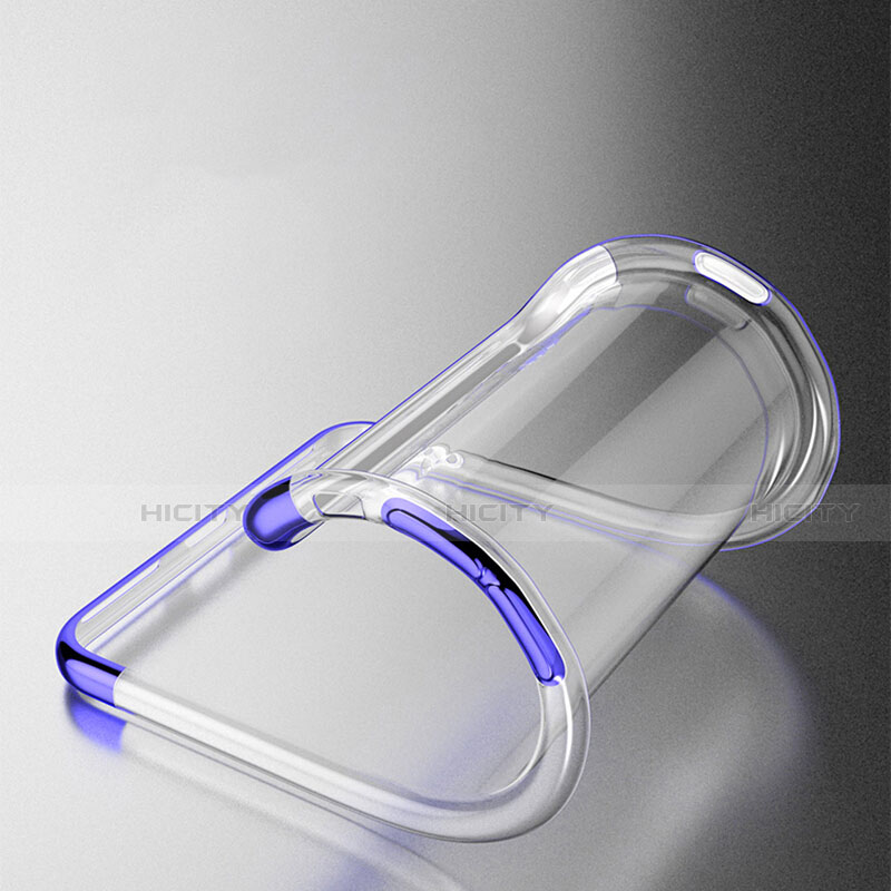 Funda Silicona Ultrafina Transparente T19 para Apple iPhone SE3 ((2022)) Azul