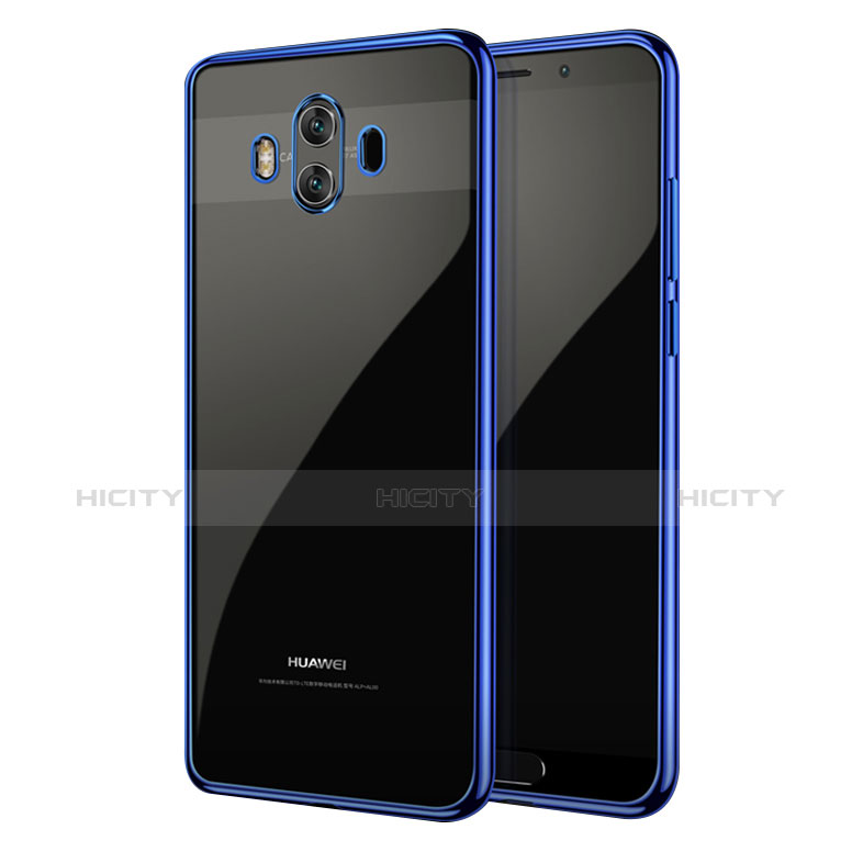 Funda Silicona Ultrafina Transparente T19 para Huawei Mate 10 Azul