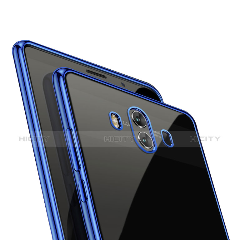 Funda Silicona Ultrafina Transparente T19 para Huawei Mate 10 Azul