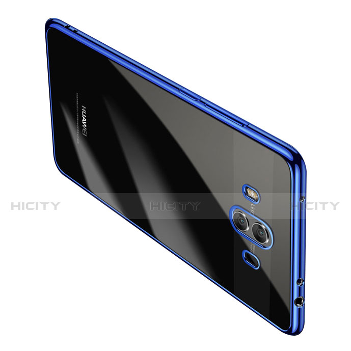 Funda Silicona Ultrafina Transparente T19 para Huawei Mate 10 Azul