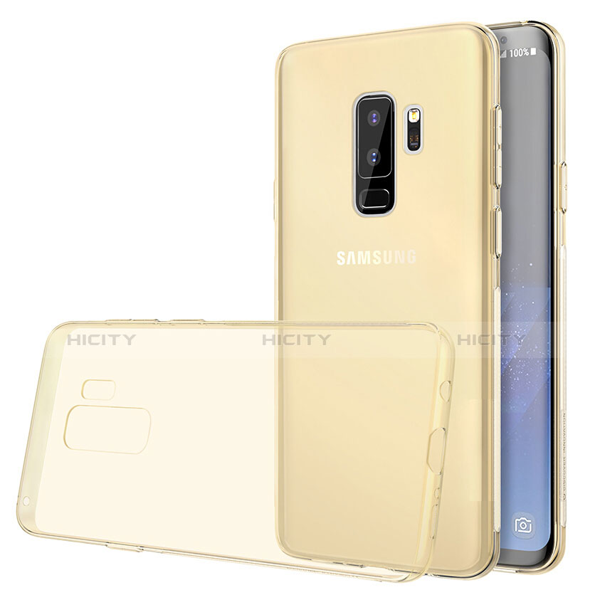 Funda Silicona Ultrafina Transparente T20 para Samsung Galaxy S9 Plus Oro