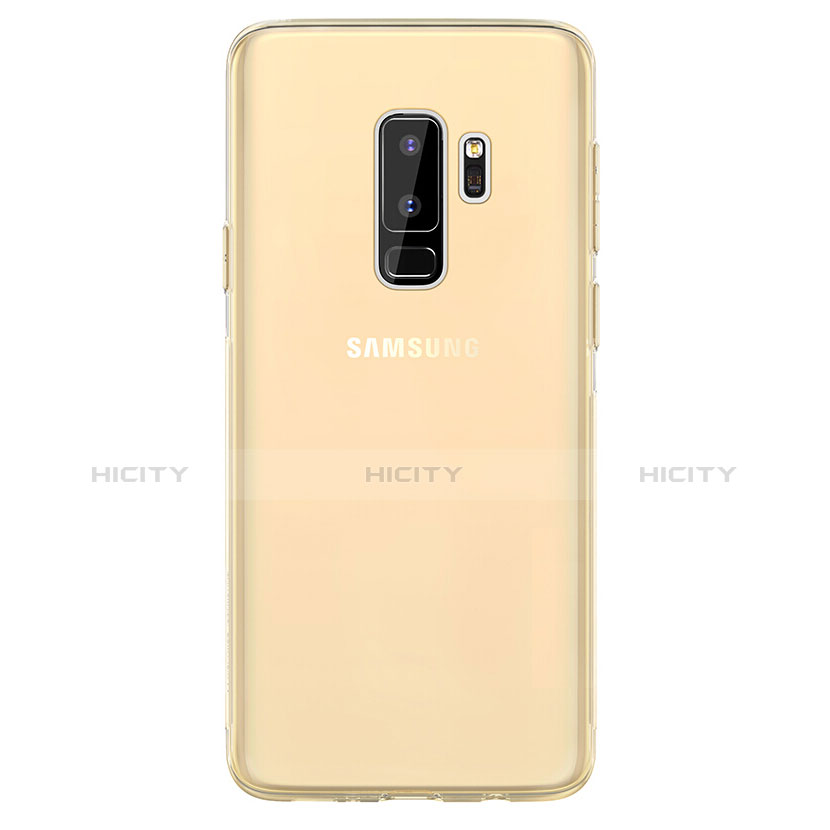 Funda Silicona Ultrafina Transparente T20 para Samsung Galaxy S9 Plus Oro