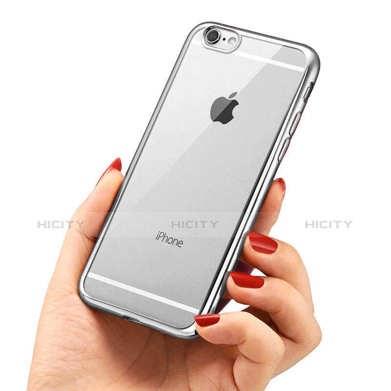 Funda Silicona Ultrafina Transparente T21 para Apple iPhone 8 Plata