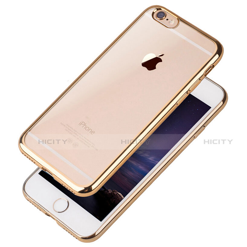 Funda Silicona Ultrafina Transparente T21 para Apple iPhone SE (2020) Oro