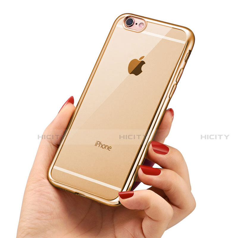 Funda Silicona Ultrafina Transparente T21 para Apple iPhone SE (2020) Oro