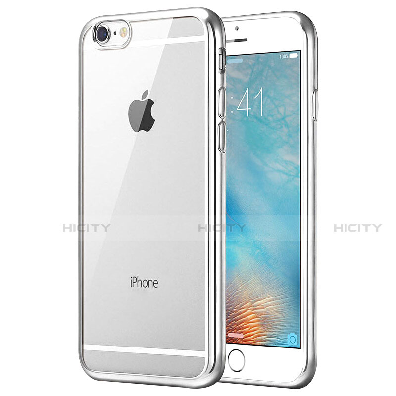 Funda Silicona Ultrafina Transparente T21 para Apple iPhone SE3 ((2022)) Plata