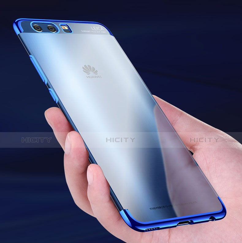 Funda Silicona Ultrafina Transparente U03 para Huawei P10 Azul