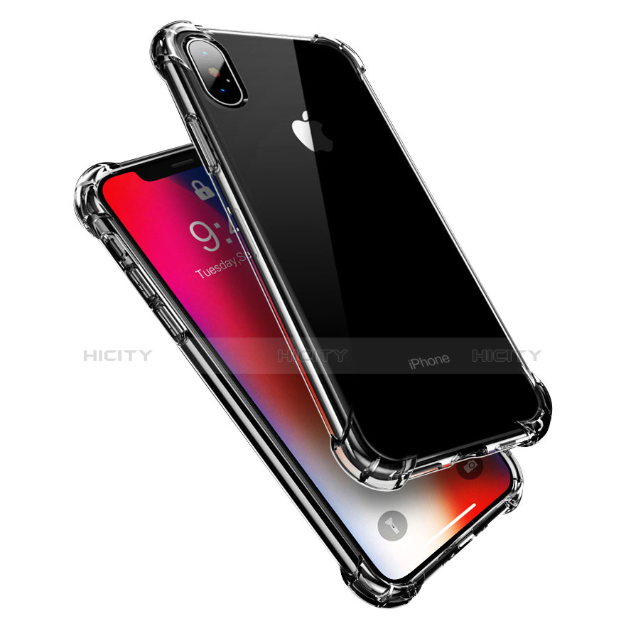 Funda Silicona Ultrafina Transparente V10 para Apple iPhone Xs Claro