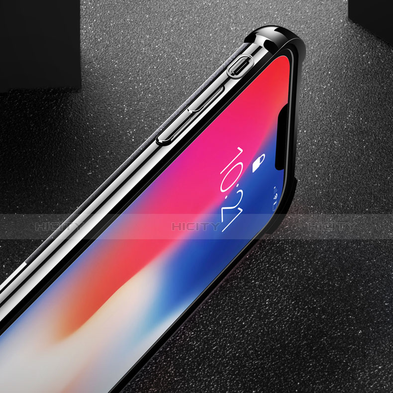 Funda Silicona Ultrafina Transparente V14 para Apple iPhone Xs Max Negro