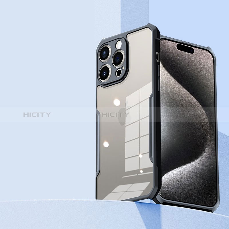 Funda Silicona Ultrafina Transparente XD1 para Apple iPhone 14 Pro Max Negro