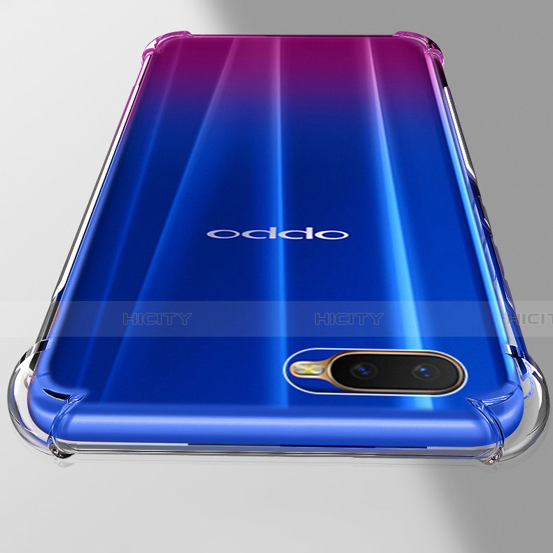 Funda Silicona Ultrafina Transparente Z06 para Oppo R15X Claro