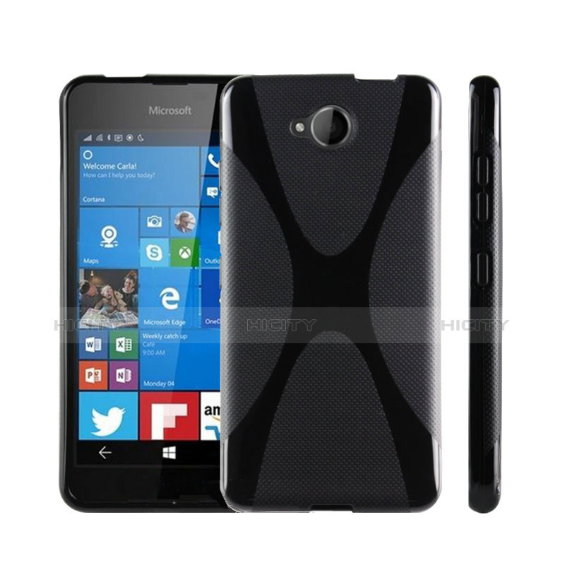 Funda Silicona X-Line para Microsoft Lumia 650 Negro