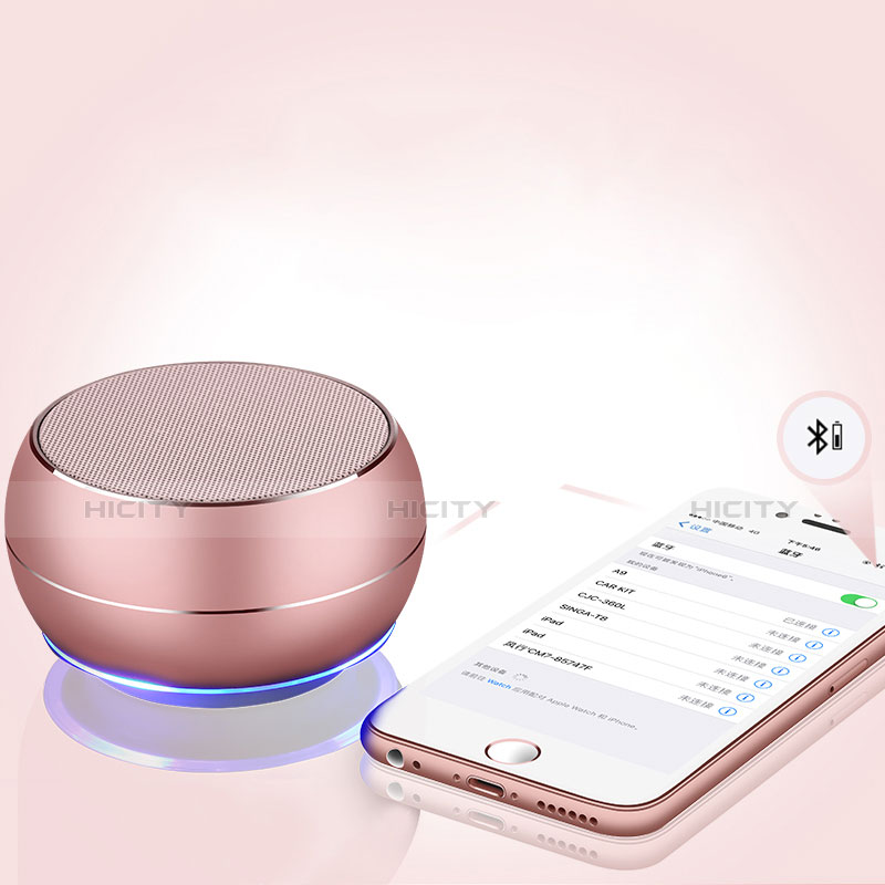 Mini Altavoz Portatil Bluetooth Inalambrico Altavoces Estereo Oro Rosa