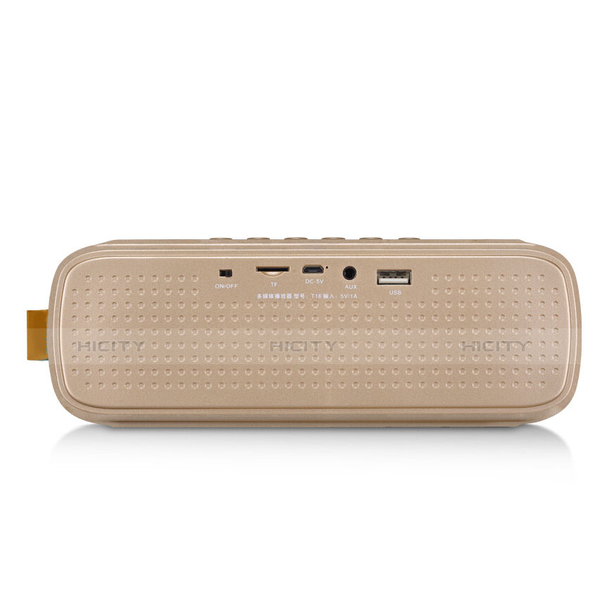 Mini Altavoz Portatil Bluetooth Inalambrico Altavoces Estereo S09 Oro