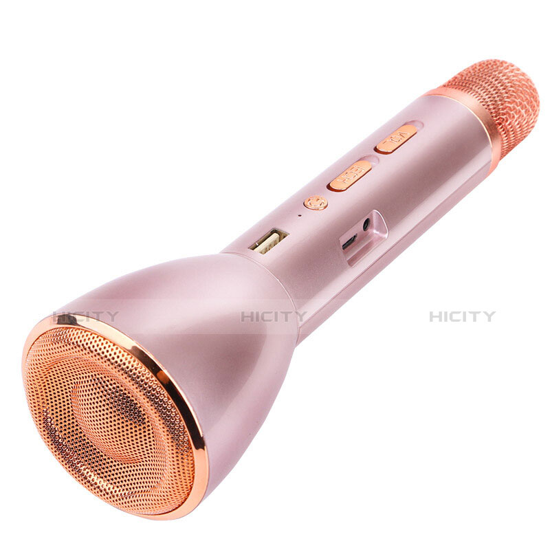 Mini Microfono Bluetooth Estereo Oro Rosa