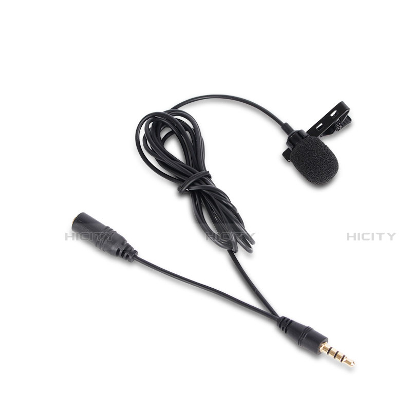 Mini Microfono Estereo de 3.5 mm K06 Negro