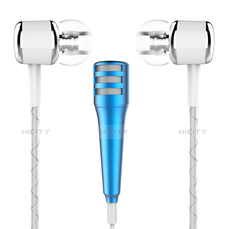 Mini Microfono Estereo de 3.5 mm M01 Azul