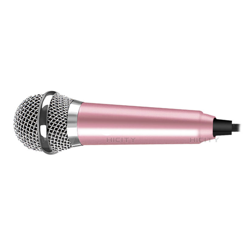 Mini Microfono Estereo de 3.5 mm M04 Rosa