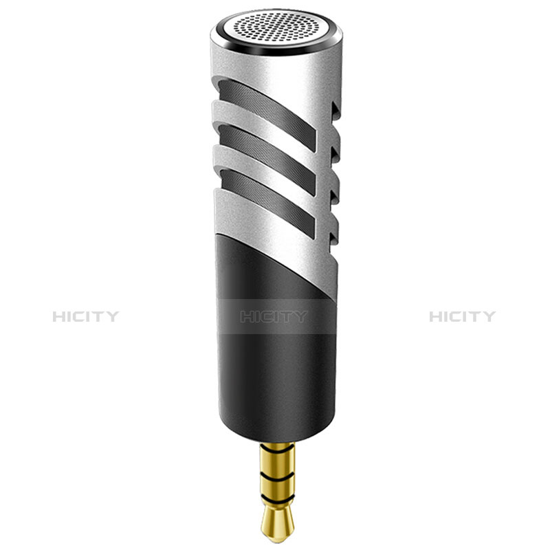 Mini Microfono Estereo de 3.5 mm M09 Plata