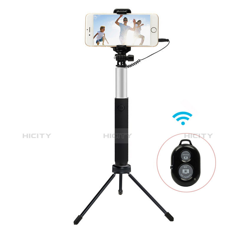 Palo Selfie Stick Bluetooth Disparador Remoto Extensible Universal S15 Negro