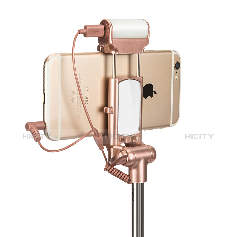 Palo Selfie Stick Bluetooth Disparador Remoto Extensible Universal S17 Oro