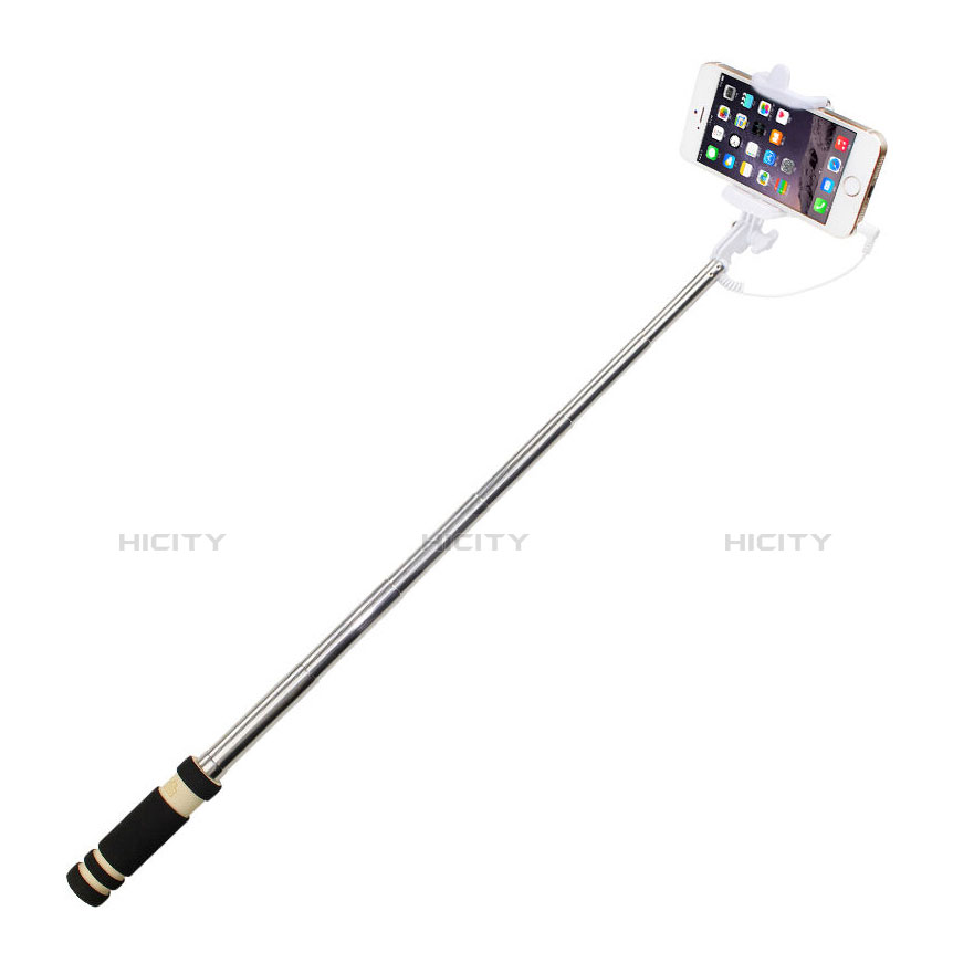 Palo Selfie Stick Extensible Conecta Mediante Cable Universal S01 Negro