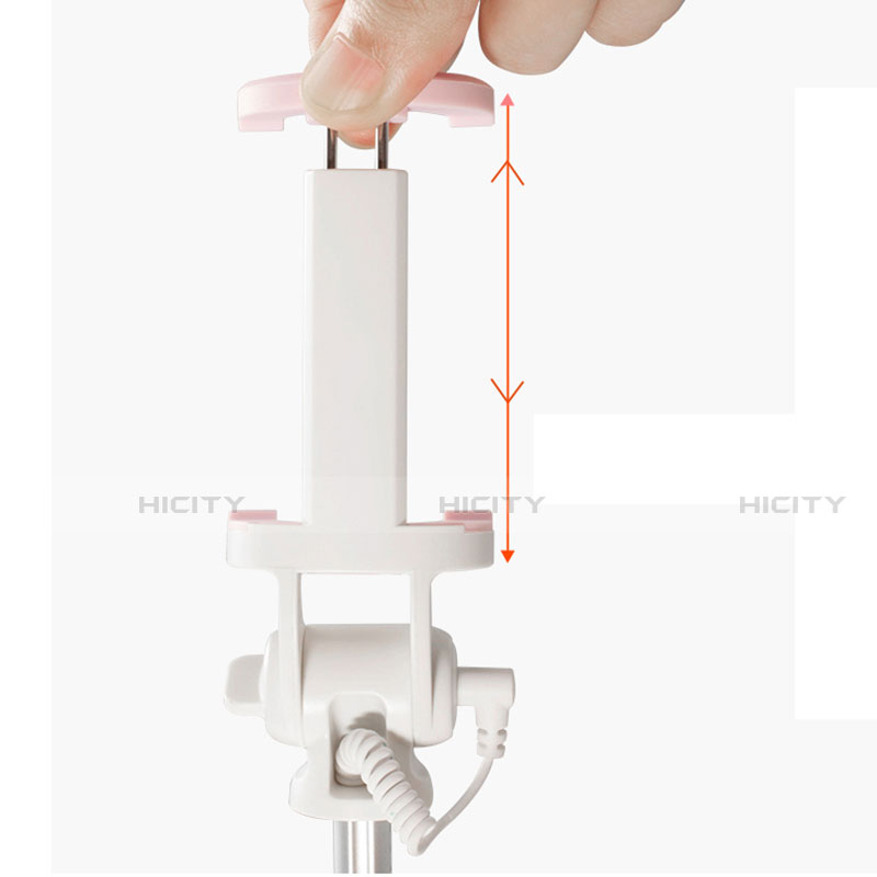 Palo Selfie Stick Extensible Conecta Mediante Cable Universal T36 Rosa