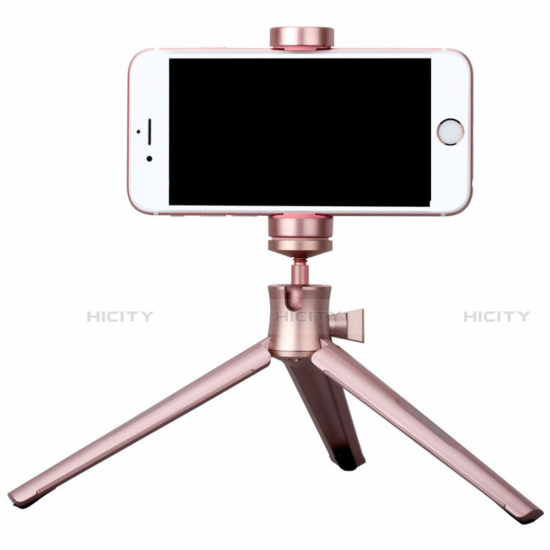 Palo Selfie Stick Tripode Bluetooth Disparador Remoto Extensible Universal T10 Oro Rosa