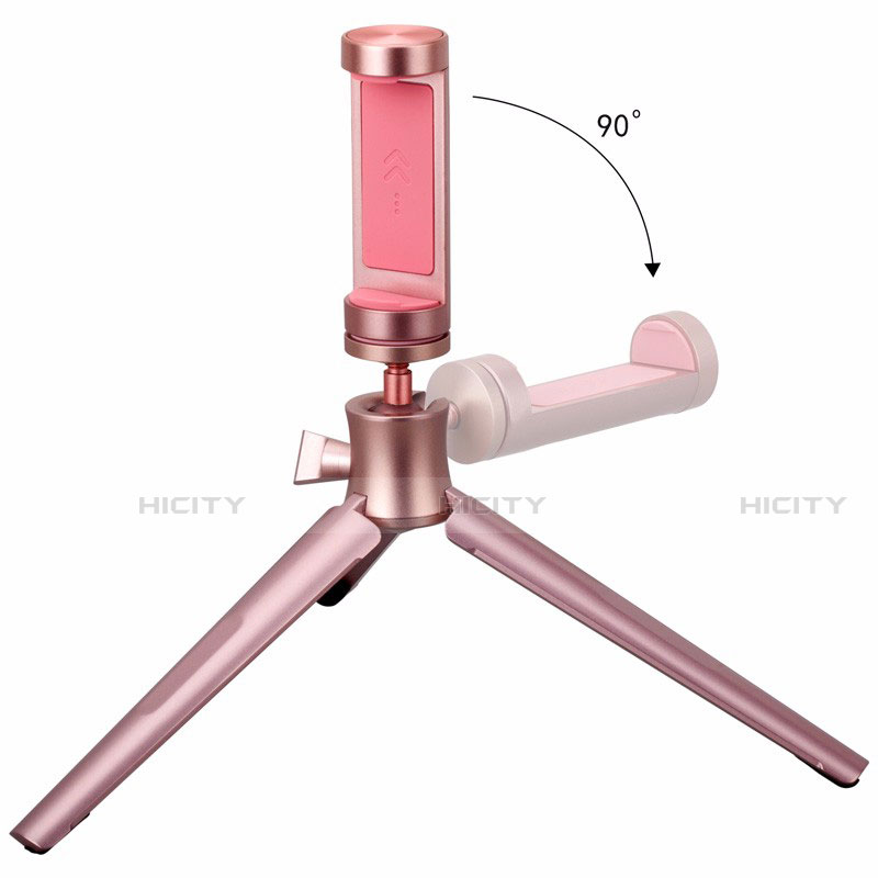 Palo Selfie Stick Tripode Bluetooth Disparador Remoto Extensible Universal T10 Oro Rosa