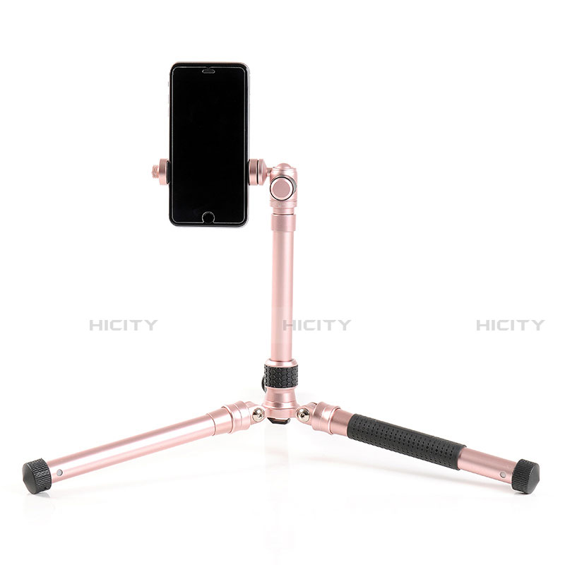 Palo Selfie Stick Tripode Bluetooth Disparador Remoto Extensible Universal T15 Oro Rosa
