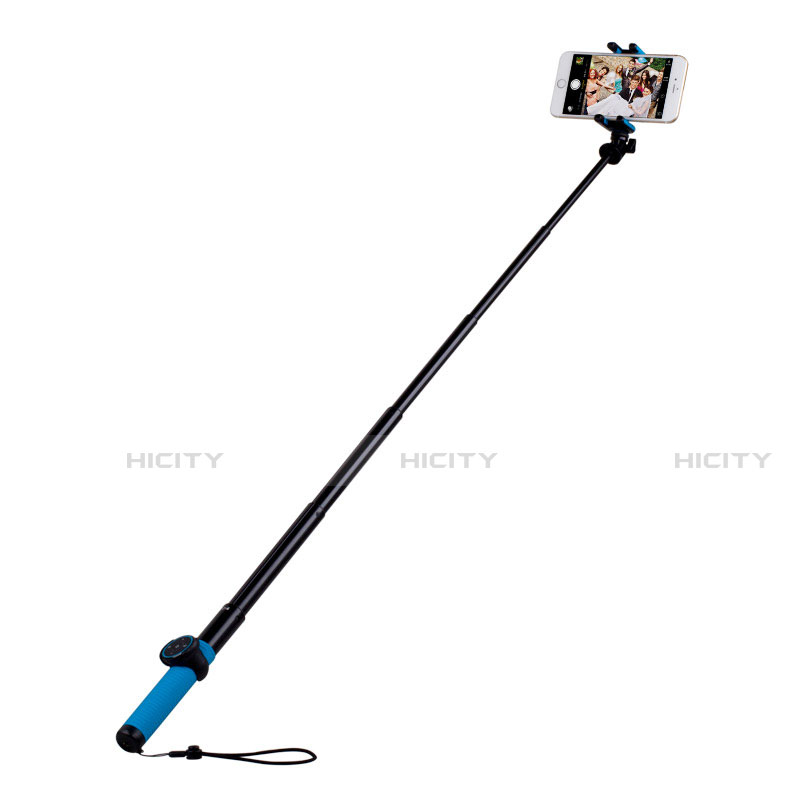Palo Selfie Stick Tripode Bluetooth Disparador Remoto Extensible Universal T21 Azul