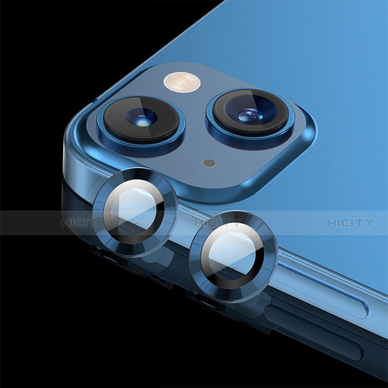 Protector de la Camara Cristal Templado C08 para Apple iPhone 13 Azul