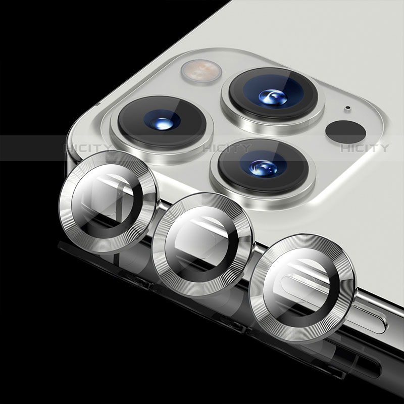 Protector de la Camara Cristal Templado C08 para Apple iPhone 13 Pro Max Plata