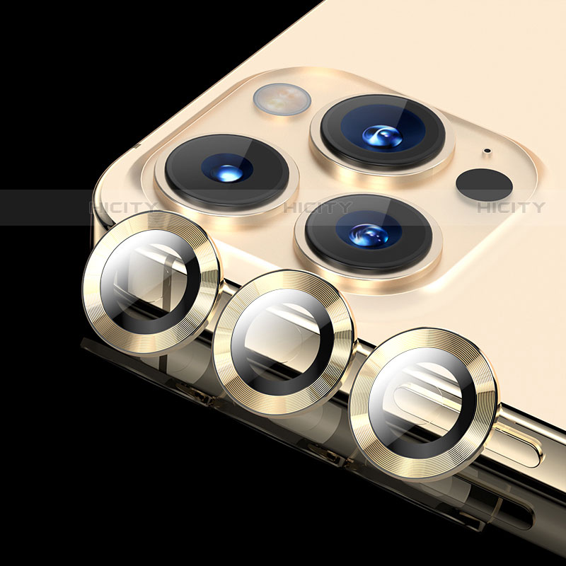 Protector de la Camara Cristal Templado C08 para Apple iPhone 14 Pro Max Oro