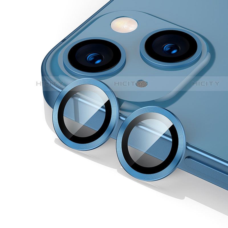 Protector de la Camara Cristal Templado C10 para Apple iPhone 13 Azul