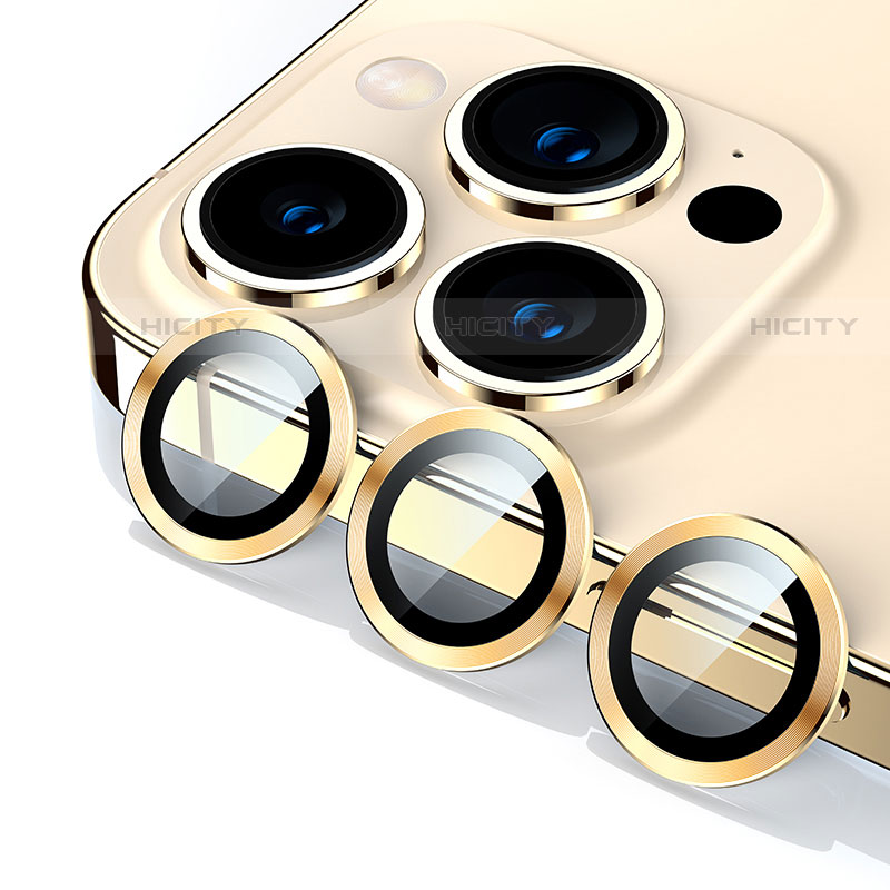 Protector de la Camara Cristal Templado C10 para Apple iPhone 13 Pro Max Oro
